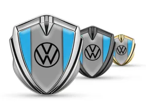 VW Badge Emblema Metal Robusto Metal Premium